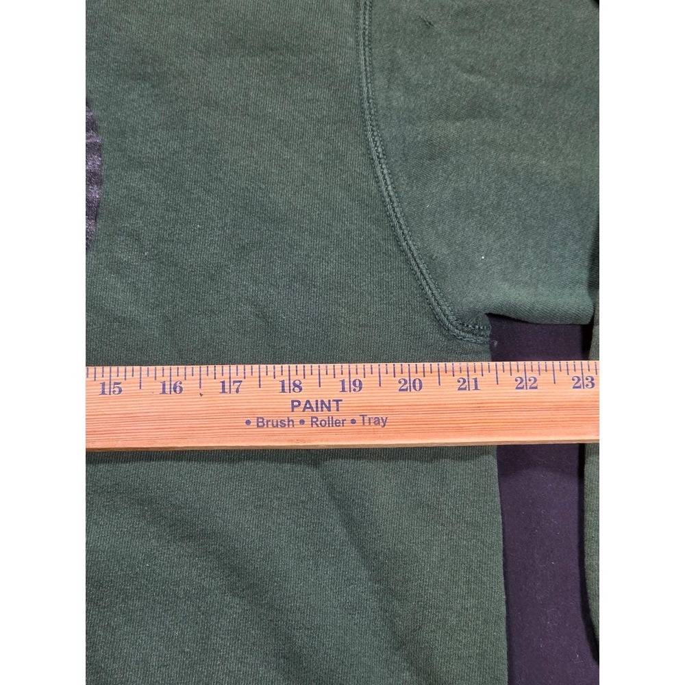 Vintage Fruit of the Loom Bontrager Cycles Bike Sport Green Hoodie Mens L - Picture 13 of 14